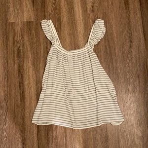 X small petite striped tank top